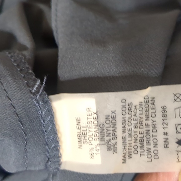 Title Nine Shorts Womens Gray Lined lilac Running Active Gym Stretch Sz XL - Picture 9 of 9